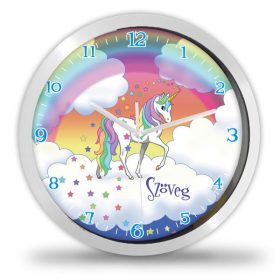 Unikornis falióra – fekete-fehér – pasztell