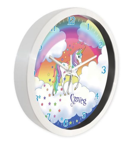 Unikornis falióra – fekete-fehér – pasztell