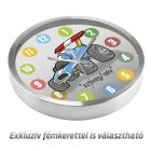 Versenyautós falióra – pasztell