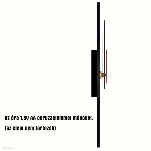 Levendulás üveg falióra 30 cm