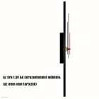 Levendulás üveg falióra 30 cm – skandináv