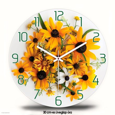 Sárga virágos falióra