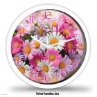 Rózsaszín margaréta falióra