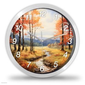 Virágos táj falióra – minimal Virágos táj falióra – minimal